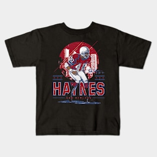 Mike Haynes New England Player Skyline Kids T-Shirt